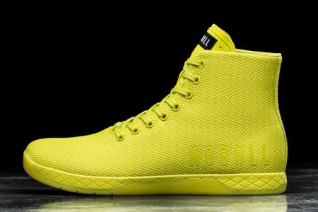 NOBULL High-top Neon Yellow Trainer Damskie - Sneakersy Żółte | PL-ggpfm27